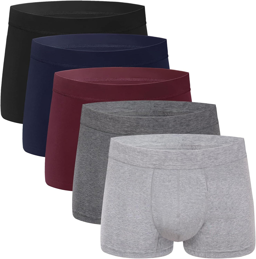 AIRCUTE Washable Incontinence Underwear for Men Leakproof Urinary Bladder Leakage Protection Panties Absorbency Boxer Briefs 62ml 5Pack (M,5 Color)