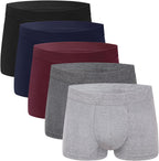AIRCUTE Washable Incontinence Underwear for Men Leakproof Urinary Bladder Leakage Protection Panties Absorbency Boxer Briefs 62ml 5Pack (M,5 Color)