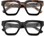 Bifocal Reading Glasses Women Oprah Style Bi-focal Readers Oversized Eyewear Designer Ladies Large Frame Square