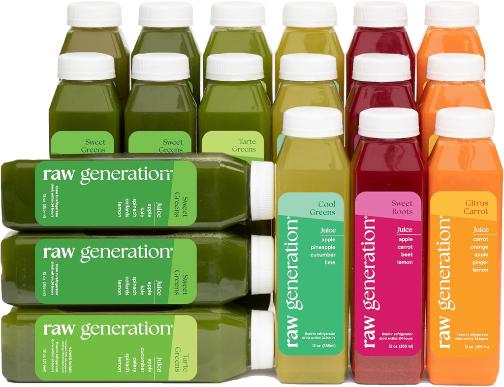 Raw Generation Skinny Juice Cleanse (3-Day) – Best Juice Cleanse for Detox and Weight Loss | Reduced Bloating & Increased Energy | 100% Raw & Cold-Pressed Juices