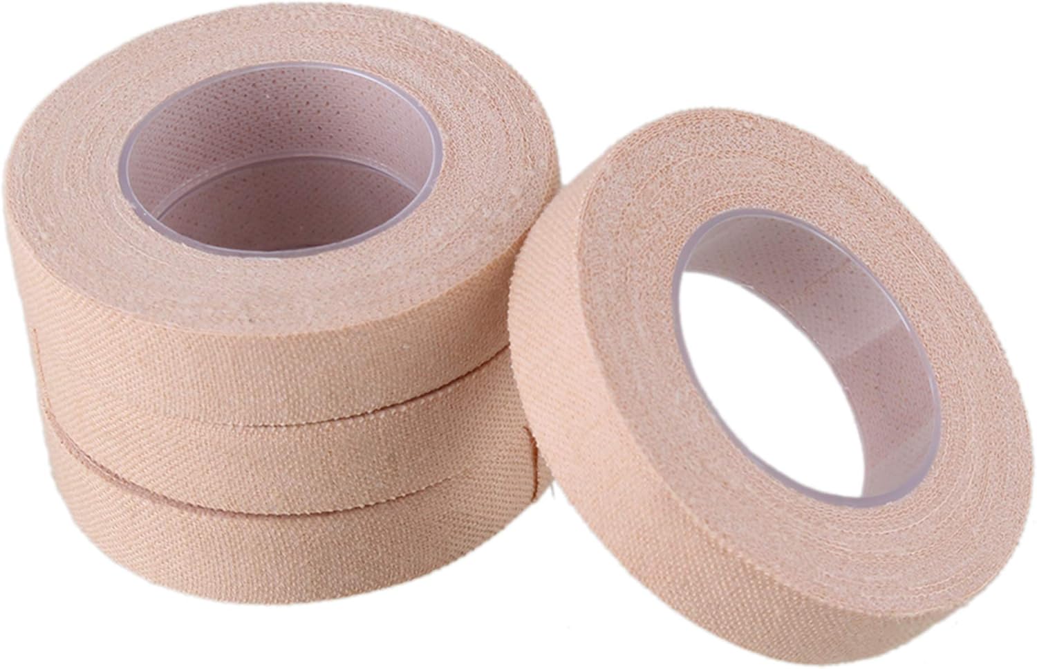 Lovermusic 500cm Complexion Soft Finger Adhesive Tape Roll Replacement for Chinese Guzheng Finger Picks Pack of 4