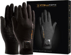 Brownmed Intellinetix Therapy Gloves - Compression Hand Gloves for Pain Relief - Wearable Vibration Therapy Massager - Large