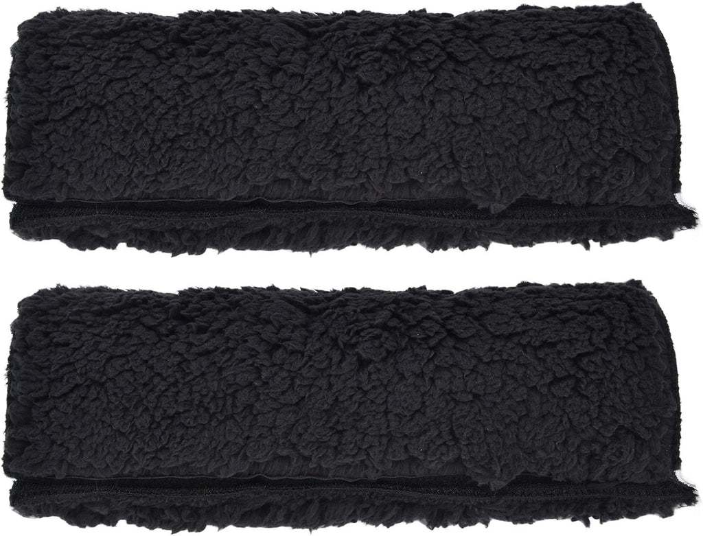 Joyzan Wheelchair Armrest Cover, Sheepskin Fleece Arm Rest Pads Memory Foam Non Slip Transport Chairs Cushion Soft Washable Self Adhesive Support Comfort Padding Office Adults Pressure Relief 2PCS
