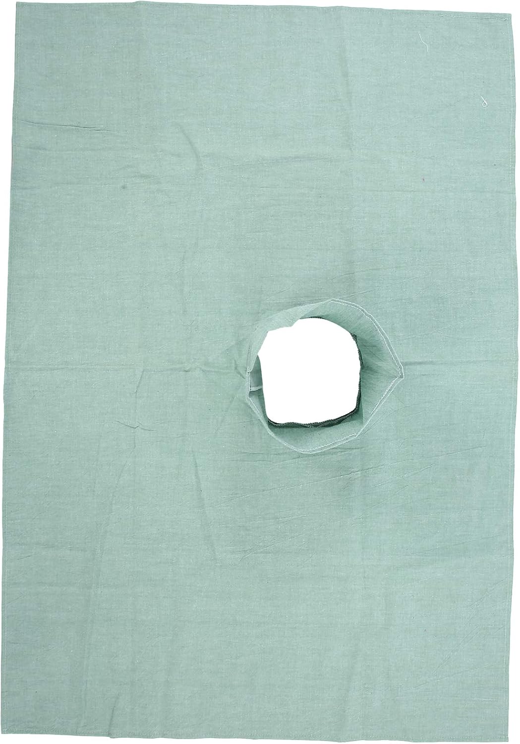 Massage Table Cover Protector, with Face Hole 70 X 100cmCotton Massage Table Cover Bed Topper Beauty Salon Bed Sheet (Dark Green)