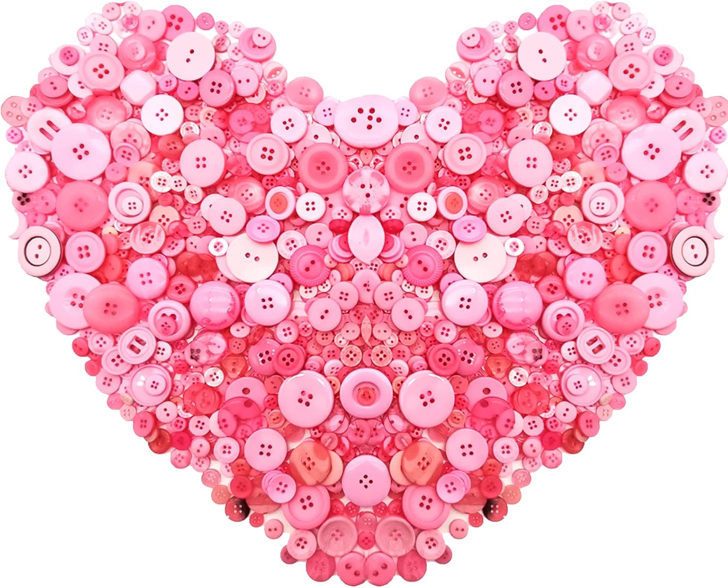 600-700Pcs Pink Buttons for Crafts Bulk Assorted Pink Craft Button for Crafting Arts, DIY Craft, Decor