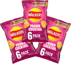 Walkers Prawn Cocktail Flavored Crisps, 25g Bags (Pack Of 3)