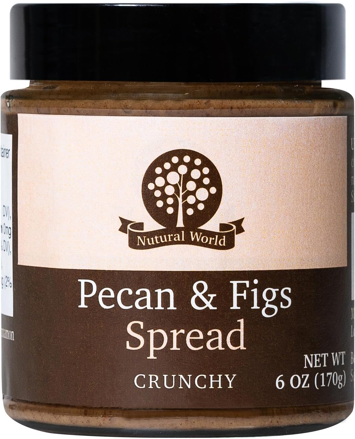 Nutural World - Crunchy Pecan and Figs spread 6 Oz (170g) Award Winning product