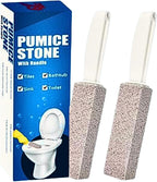2 Pack Ring King Pumice Stone Toilet Bowl Cleaner with Handle, Hard Water Build up Remover, Removes Stubborn Limescale from Tile, Shower Door and Bathtubs. Best Calcium, Lime, and Rust Remover.