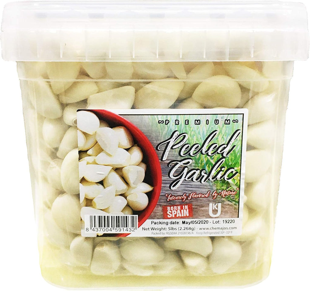 Kejora Premium Fresh Peeled Garlic Cloves 5 Pound (Pack of 1)