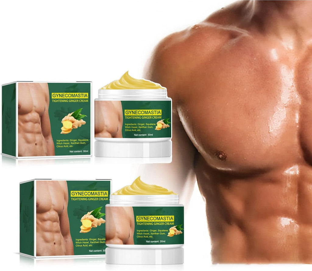SoliPac Gynecomastia Tightening Ginger Cream, Ginger Cream for Adults, Skin Tightening Cream, Tummy Tightening Cream (2Pcs)