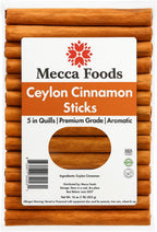 Ceylon Cinnamon Sticks – 1LB | True Cinnamon Quills (Canela en Rama) – Pure & Sweet | Non-GMO, Premium Grade, Fresh from Sri Lanka by Mecca Foods