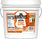 Once Again Natural, Creamy Peanut Butter, 9lb Bucket (same as 9 jars) - Lightly Salted, Unsweetened - Gluten Free Certified, Vegan, Kosher, Non-GMO Verified