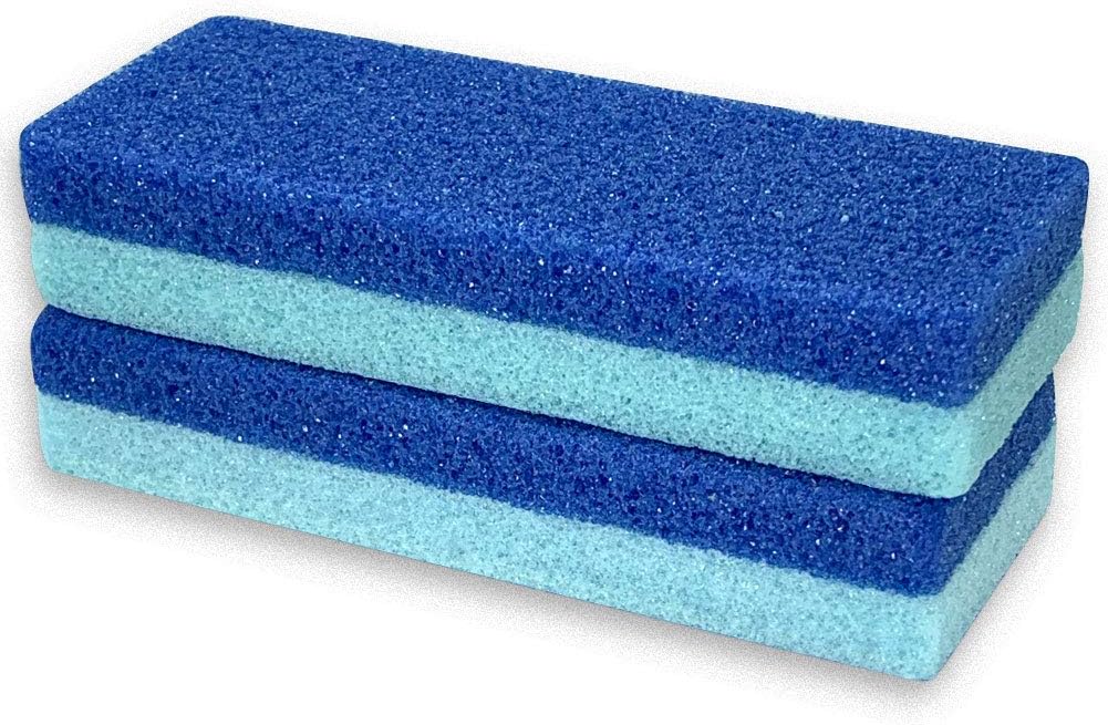 Maryton Foot Exfoliator File Scrubber Sponge Pedicure Tool Callus Remover for Feet, Salon Foot Scrub Pads Pedi Gifts for Men Women, 2pcs