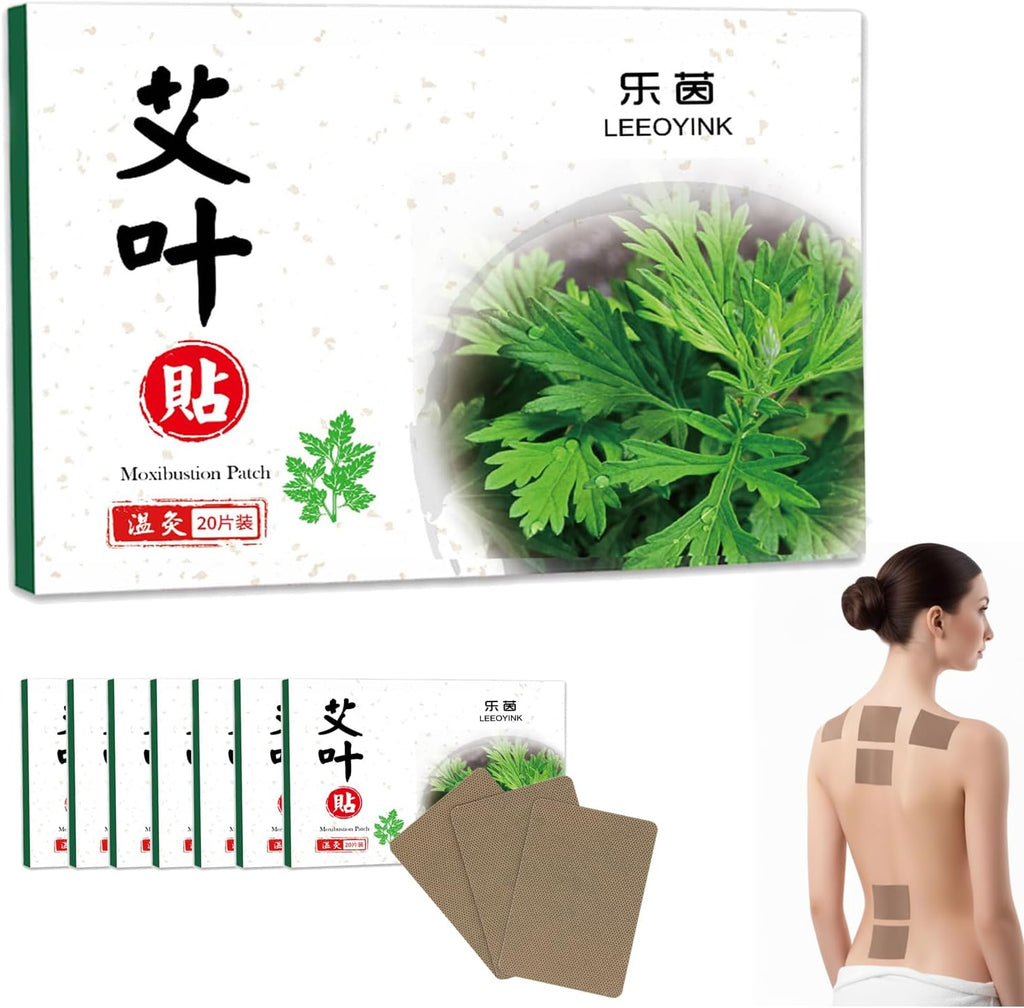 (160pcs) Moxibustion Patches – Natural Herbal Heat Stickers for Back, Neck & Joint Discomfort – Long-Lasting Comfort, Targeted Support with Moxa