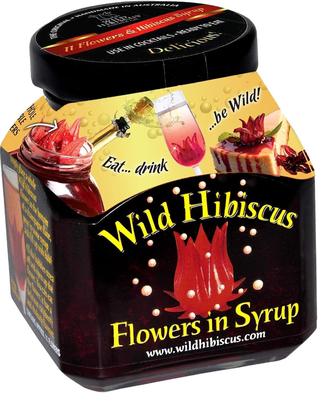 Wild Hibiscus Flowers in Syrup 250g