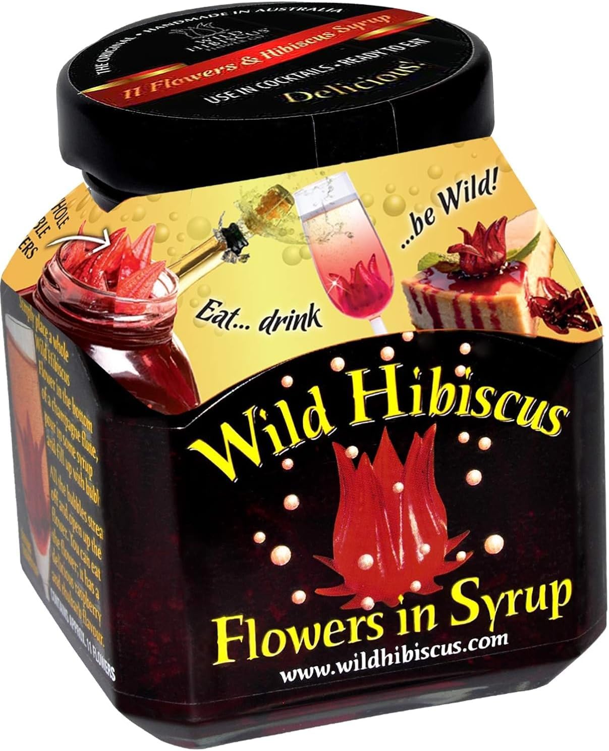 Wild Hibiscus Flowers in Syrup 250g