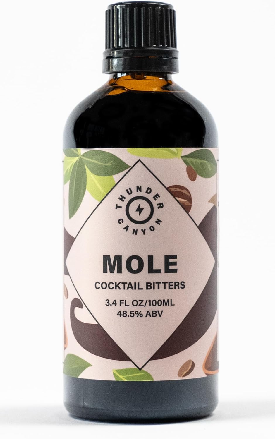 Thunder Canyon Mole Bitters, 3.4 oz (100 ml) Bold and Complex Infusion Inspired by the Deep and Complex Flavors of Traditional Mole for Classic Cocktails and Modern Mixology