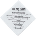 Father Of The Bride Handkerchief Gifts Wedding Gift From Daughter, White Handkerchiefs For Bridal's Father