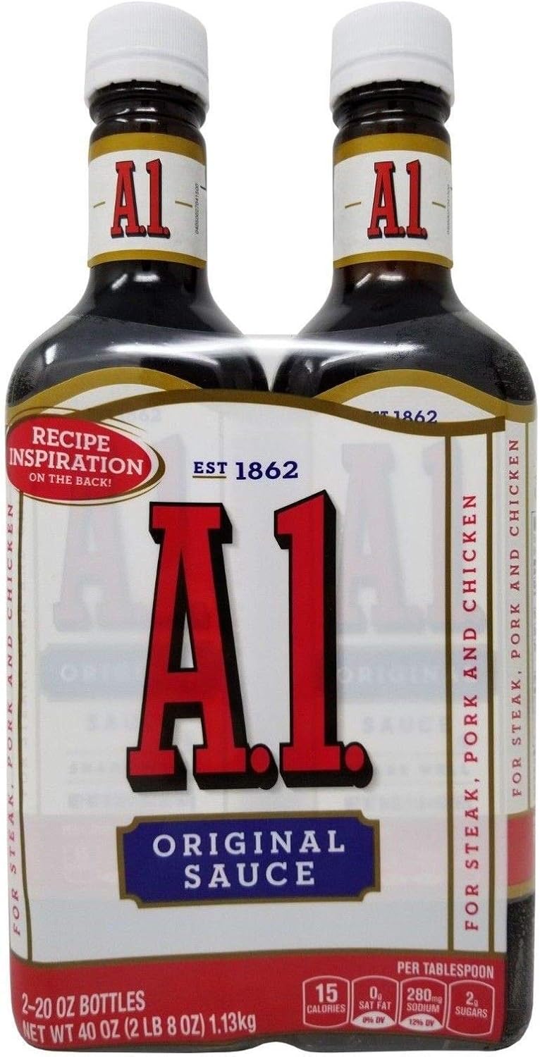 A1 Original Sauce for Steak, Pork & Chicken, 20 oz x 2 Bottles