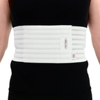 ITA-MED Breathable Elastic Rib Brace for Men, Ideal Compression Support Wrap/Belt for Broken, Cracked, Dislocated & Fractured Ribs, Made In USA (White, Medium)