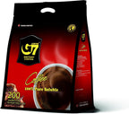 TRUNG NGUYEN G7 PURE BLACK Instant Coffee for Energy Boost - 100% Soluble Coffee Without Sugar - Strong, Pure & Rich Vietnamese Instant Energy - Original Taste for Connoiseurs (200 Sachets/Bag)