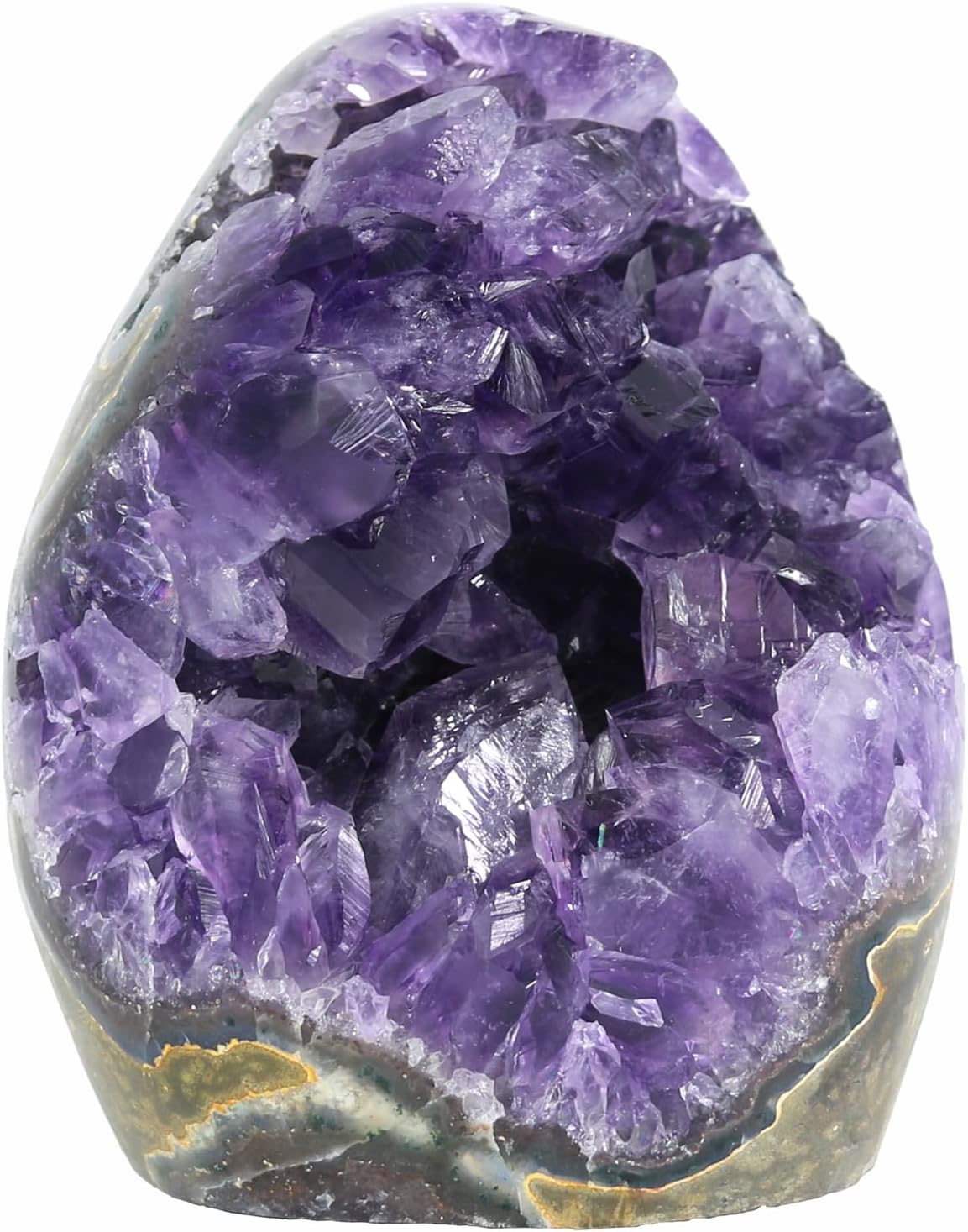Amethyst Crystal Rock, Real Amethyst Stone, Amathesis Crystal Cluster Geode, Purple Crystals and Healing Stones, Amatista Piedra Natural, Cuarzos Originales De Energia Y Piedras, Columnar(1.1LB)