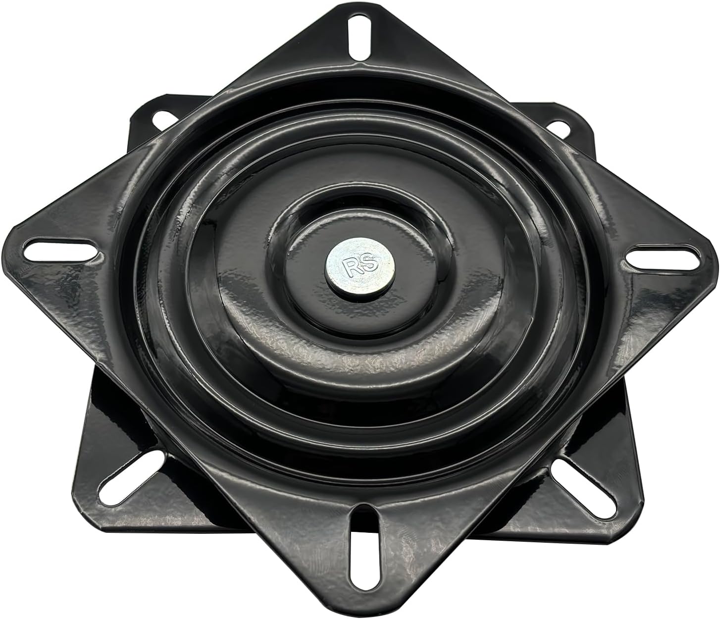 6.25 Inch Heavy Duty Bar Stool Swivel Plate Replacement, Bar Stool Seat Turntable,Square Swivel Mechanism for Recliner Chair or Furniture - Ball Bearing Swivel Boat Seat