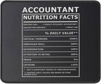 Funny Accountant Nutritional Facts Funny Accounting Mouse Pad Gift for Accountants - Unique Gift 9.5 inch Mouse Mat for Boss, CPA