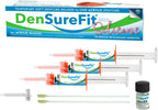 DenSureFit Upper Denture Reline Kit, Soft Silicone Denture Reliner Repair and Care Combo Kit with Extra Comfort Liner, Refit and Tighten for a Secure, Comfortable Fit