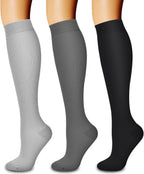 Laite Hebe 3 Pack Medical Compression Sock-Compression Sock For Women and Men Circulation -Best for Running,Nursing,Athletic Sports