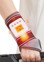 Rechargeable Heated Wrist Massager for Pain Relief - 3 Heat Levels & 3 Vibration Modes, Heat Therapy Wrap for Carpal Tunnel, Tendonitis, Sprains, Swelling, Auto Shut-Off Hand Warmer