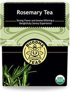 Buddha Teas - Organic Rosemary Tea - Herbal Tea - Stimulating & System Regulating - With Antioxidants & Minerals - Clean Ingredients - Caffeine Free - OU Kosher - 18 Tea Bags (Pack of 1)