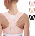 Vicorrect Posture Corrector for Women and Men, Adjustable Upper Back Brace for Clavicle Support and Providing Pain Relief from Neck, Shoulder, and Upper Back (Pink, Large/XLarge)