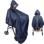 Canyita Wheelchair Poncho, Ultralight Waterproof Wheelchair Rain Cover Raincoat with Hood Wheelchair Rain Poncho for The Elderly Waterproof Raincoat with PVC Layer