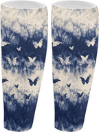 Calf Compression Sleeve 1 Pair Calf Support Shin Splints for Men and Women Leg Compression Socks, Tie Dye Butterfly