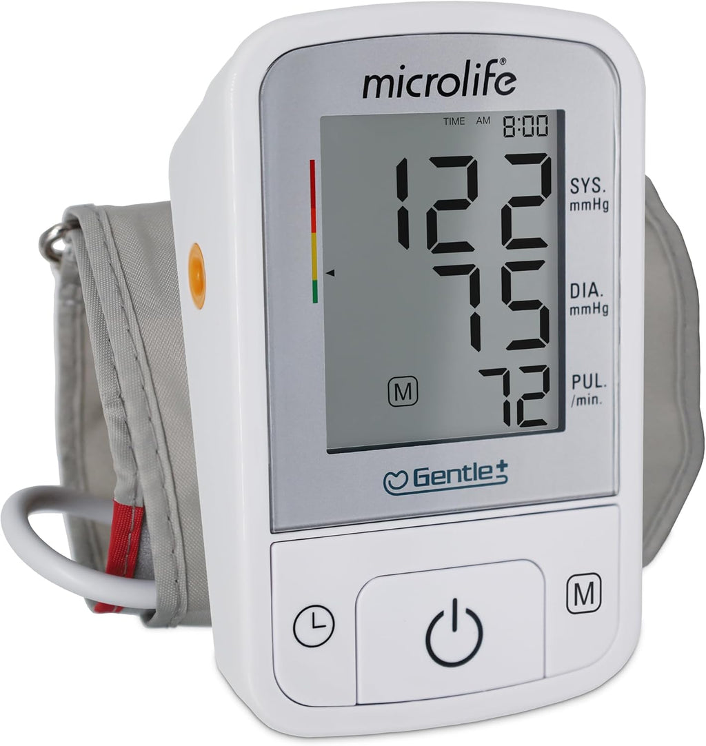 Microlife BPM2 Automatic Digital Upper Arm Blood Pressure Monitor, Wide-Range Cuff Fits Most (Medium – Large up to 16.5 in), Stores 60 Results