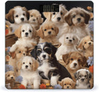 Cute Pet Dogs Bathroom Scale for Body Weight LCD Display Digital Bathroom Scale Tempered Glass Bathroom Weight Scales Fashion Smart Scales for Home Bedroom 400 Lb