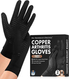 Dr. Frederick's Original Copper Compression Arthritis Gloves - Doctor-Developed Hand Pain Relief for Arthritis, Carpal Tunnel & Tendonitis - All-Day Comfort, Typing & Daily Use - Full Finger, Medium
