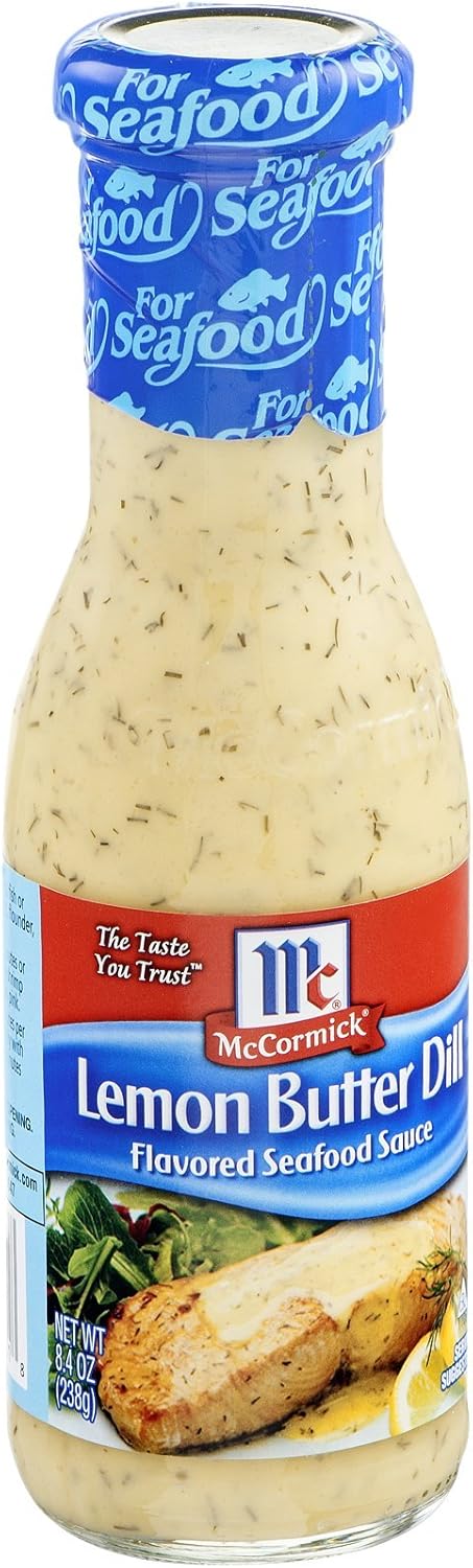 McCormick Lemon Butter Dill Flavored Seafood Sauce, 8.4 oz (Pack of 6)