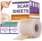 Silicone Scar Sheets,Silicone Scar Tape,Silicone Scar Removal Strips for Surgical,C-Section,Tummy Tuck,Keloid Scars (1.6"X 59" Roll-1.5M) Keloid Bump Removal
