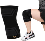 Copper Compression PowerKnit Knee Sleeve- Copper Stabilizer Support Brace for Meniscus Tear, ACL, MCL, Arthritis, Joint Pain Relief, Running, Sports, Hiking- Men & Women- Fits Right/Left - 2XL / 3XL