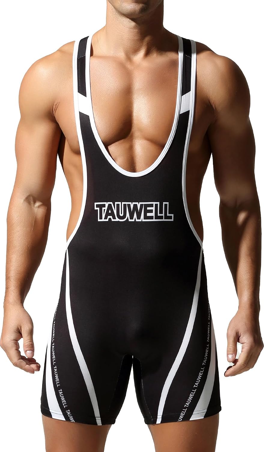SEAUR Men's Vest Wrestling Coverall Breathable Undershirts Wrestling Athletes Comfortable Lightweight Bodysuit for Training