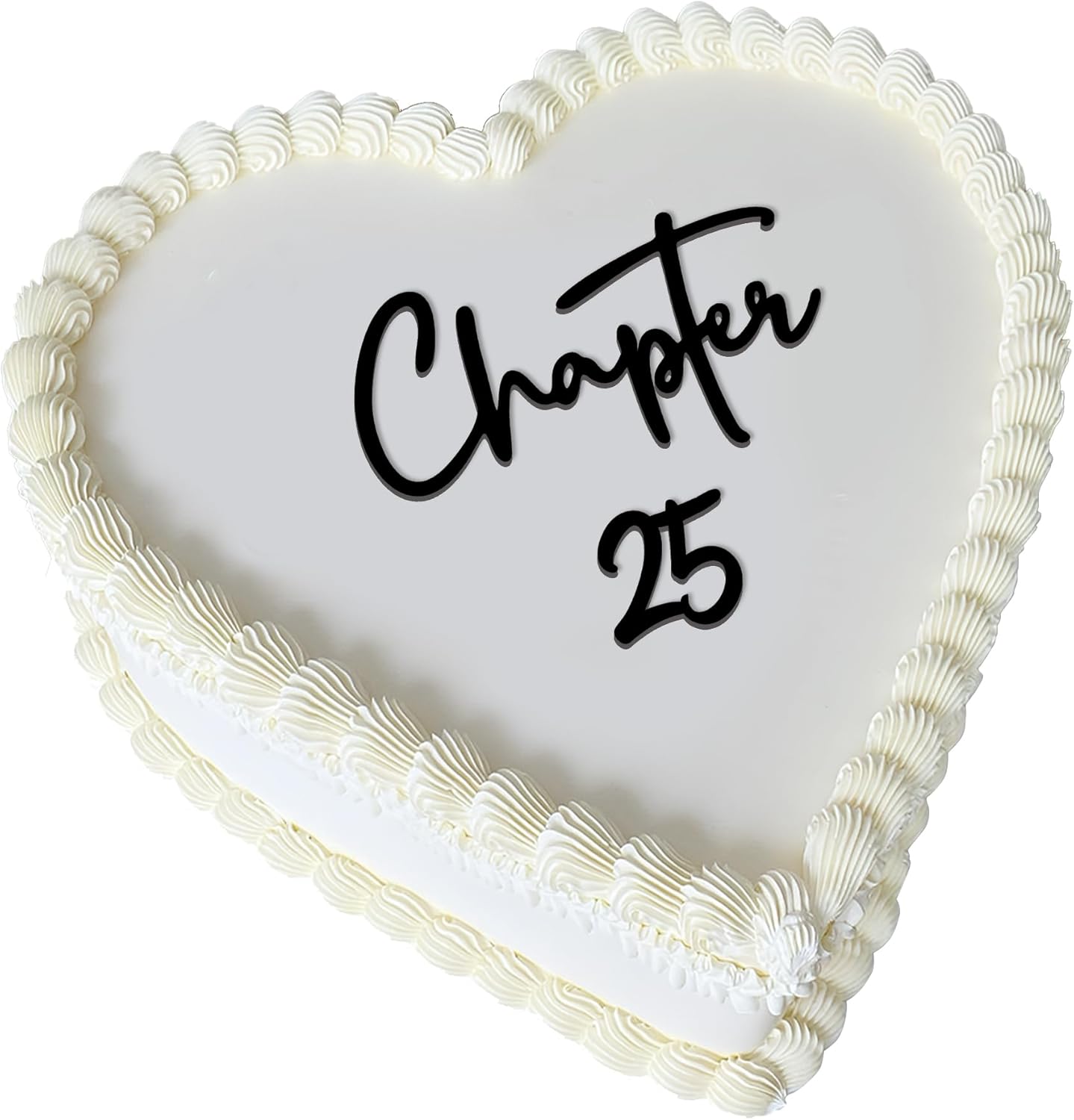 Chapter 25 Cake Topper – Acrylic 25th Birthday Cake Decoration for women Happy 25 Cake Topper for Party, Modern Coming of Age Birthday Decor (Chapter 25)