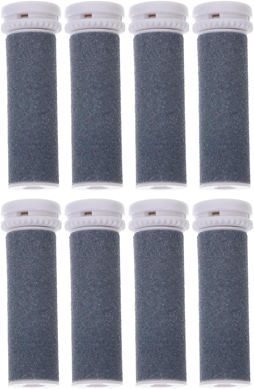 Hemoton 8-Pack Coarse Replacement Roller Heads for Electric Foot File Pedicure Tool Durable Grinding Tool Replacement Heads for Thick Callus Removal and Smooth Feet