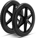 20" Flat Free Wheels Compatible with rubbermaid Wheelbarrow Tires (5/8 inch bearing)