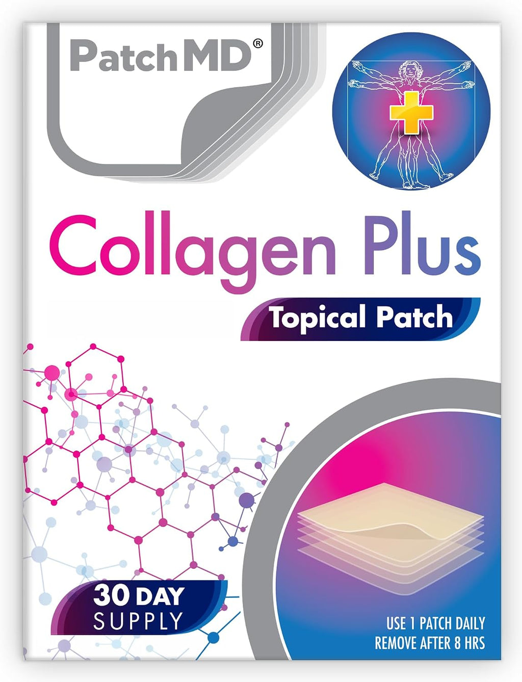 Collagen Plus Topical Patch, 30 - Days Supply