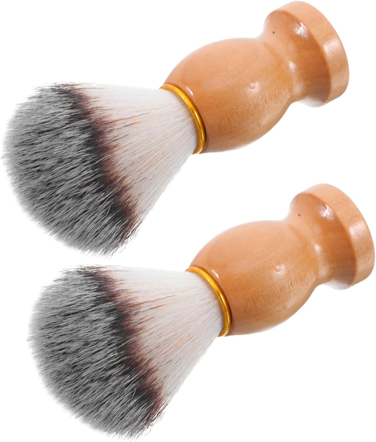 Didiseaon 2pcs Men's Shaving Brush Soft Bristle Beard Grooming Tool with Ergonomic Handle for Comfortable Facial Cleansing and Wet Shaving Skin-friendly Design