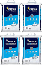 (4 PK) Morton Water Softener Salt Crystals, Pure and Natural 4 in 1, 40 pounds