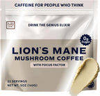 FULLY JOE Lion's Mane Mushroom Coffee for Cognition, Mental Focus & Energy. Brain Supplement meets Coffee - Cafe De Hongos