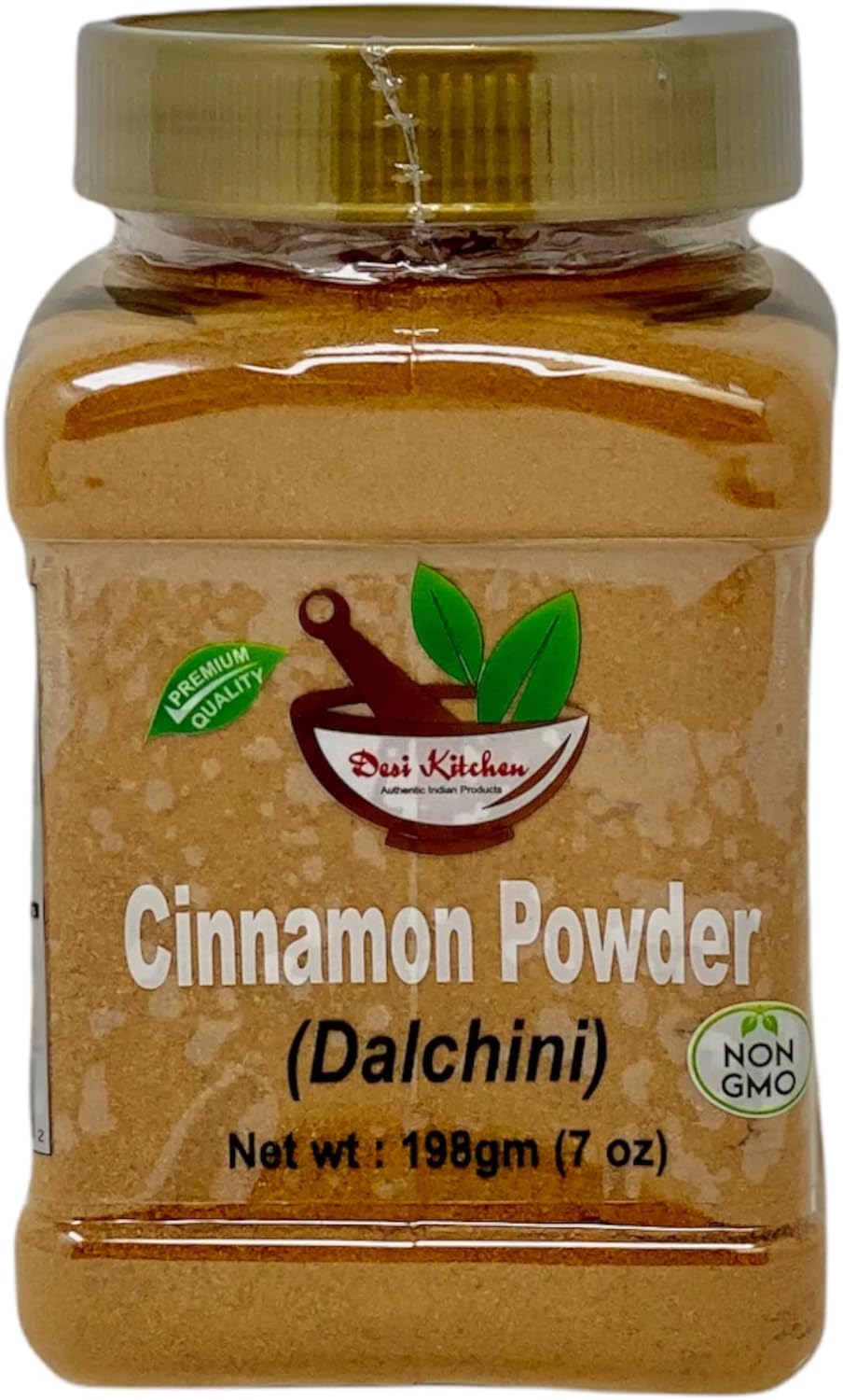Desi Kitchen Spices All Natural | Salt Free | Vegan | NON GMO | Cinnamon Powder ( Dalchini ) 198gm (7 oz)